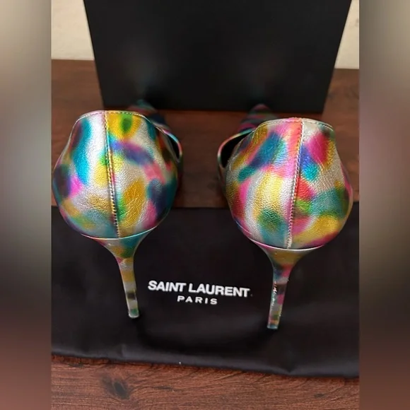 🎉HP🎉Saint Laurent Leather Tie-Dye Print Pumps